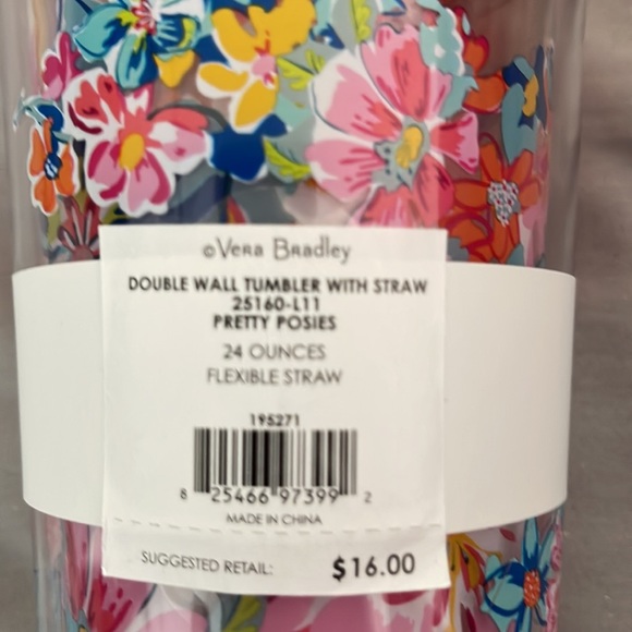 Pick 3/$20 Vera Bradley Tumbler - Picture 4 of 4